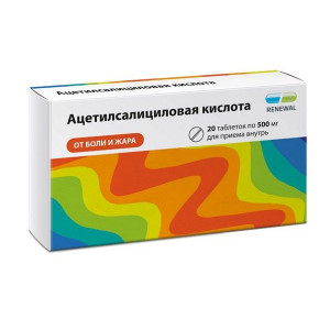АЦЕТИЛСАЛИЦИЛОВАЯ К-ТА РЕНЕВАЛ 500МГ. №20 ТАБ. /ОБНОВЛЕНИЕ/