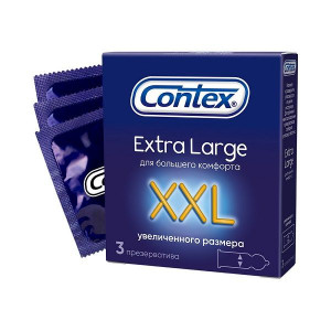 КОНТЕКС ПРЕЗЕРВАТИВ EXTRA LARGE XXL УВЕЛ.РАЗМЕРА №3 [CONTEX]