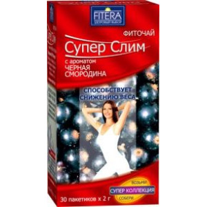 СУПЕР-СЛИМ ФИТОЧАЙ ЧЕРН.СМОРОДИНЫ ЛИСТ 2Г. №30 ПАК.