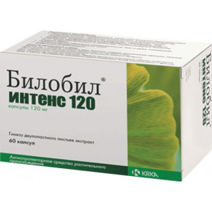 БИЛОБИЛ ИНТЕНС 120МГ. №60 КАПС. /KRKA/