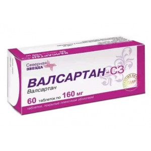 ВАЛСАРТАН-СЗ 160МГ. №60 ТАБ. П/П/О /СЕВЕРНАЯ ЗВЕЗДА/