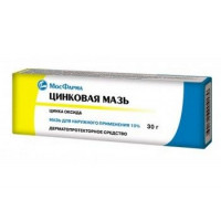 ЦИНКОВАЯ 10% 30Г. МАЗЬ Д/НАРУЖ.ПРИМ. ТУБА /МОСФАРМА/