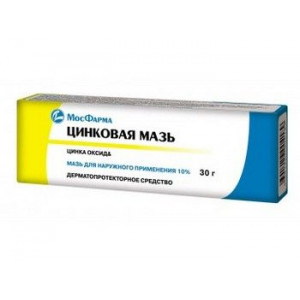 ЦИНКОВАЯ 10% 30Г. МАЗЬ Д/НАРУЖ.ПРИМ. ТУБА /МОСФАРМА/