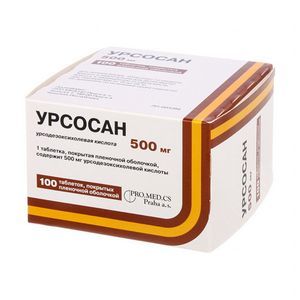 УРСОСАН ФОРТЕ 500МГ. №100 ТАБ. П/П/О /ПРО.МЕД.ЦС/