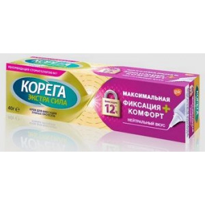 КОРЕГА КРЕМ Д/ФИКС. ЗУБ.ПРОТЕЗОВ 40Г. МАКС. ФИКСАЦИЯ +КОМФОРТ НЕЙТР.ВКУС [COREGA]