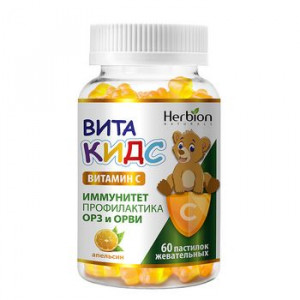 ВИТАКИДС ВИТ.С АПЕЛЬСИН 2Г. №60 ПАСТИЛКИ ЖЕВ. [VITAKIDS]