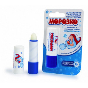 МОРОЗКО ПОМАДА ГИГИЕН. ЗИМНЯЯ ВИТ.А,F+РОМАШКА ДЕТ. 2,8Г.